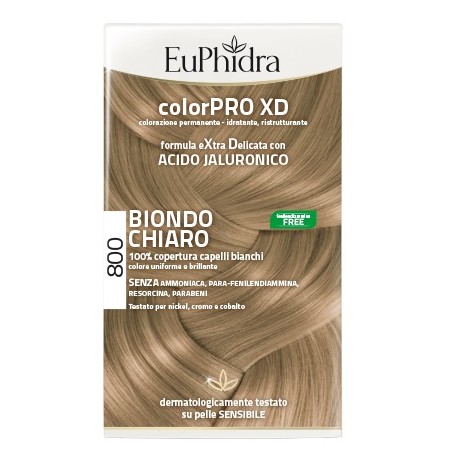 Euphidra ColorPRO XD Tinta permanente per capelli 800-Biondo Chiaro