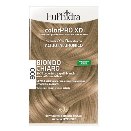 Euphidra ColorPRO XD Tinta permanente per capelli 800-Biondo Chiaro Euphidra ColorPRO XD Tinta permanente per capelli 800-Biondo Chiaro