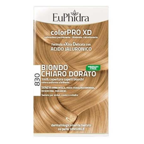 Euphidra ColorPRO XD Tinta permanente per capelli 830-Biondo Chiaro Dorato