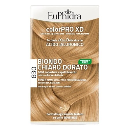 Euphidra ColorPRO XD Tinta permanente per capelli 830-Biondo Chiaro Dorato Euphidra ColorPRO XD Tinta permanente per capelli 830-Biondo Chiaro Dorato
