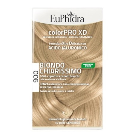 Euphidra ColorPRO XD Tinta permanente per capelli 900-Biondo Chiarissimo Euphidra ColorPRO XD Tinta permanente per capelli 900-Biondo Chiarissimo