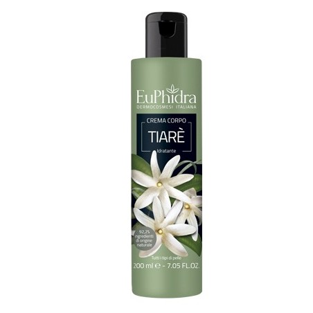 Euphidra Crema corpo idratante leggera profumata al Tiarè 200 ml Euphidra Crema corpo idratante leggera profumata al Tiarè 200 ml