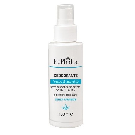 Euphidra Deodorante Fresco & Asciutto antibatterico 100 ml Euphidra Deodorante Fresco & Asciutto antibatterico 100 ml