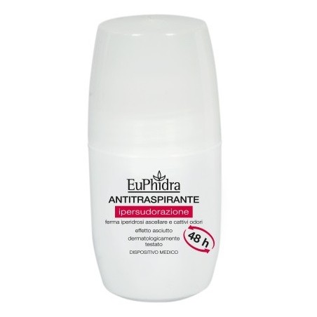 EuPhidra Deodorante Roll-on antitraspirante per ipersudorazione 48H 50 ml EuPhidra Deodorante Roll-on antitraspirante per ipersudorazione 48H 50 ml