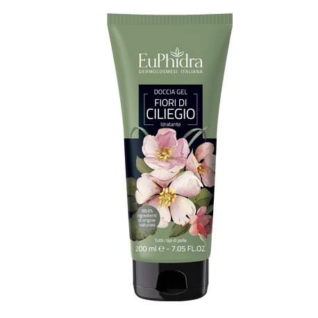 Euphidra Docciagel idratante e delicato profumato ai Fiori di Ciliegio 200 ml