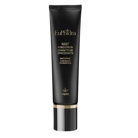 Euphidra Mat Medio Fondotinta correttore opacizzante 30 ml Euphidra Mat Medio Fondotinta correttore opacizzante 30 ml