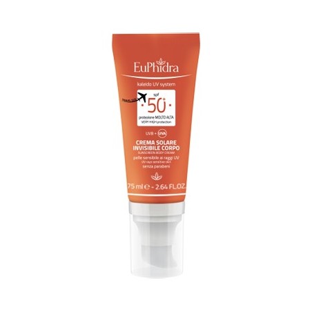 Euphidra Kaleido Crema solare corpo invisibile SPF50+ 75 ml Euphidra Kaleido Crema solare corpo invisibile SPF50+ 75 ml