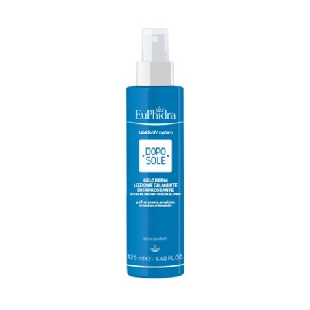 Euphidra Kaleido Dopo Sole Geloderm lozione calmante disarrossante spray 125 ml Euphidra Kaleido Dopo Sole Geloderm lozione calmante disarrossante spray 125 ml