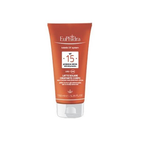 Euphidra Kaleido Latte solare corpo idratante protettivo SPF15 150 ml Euphidra Kaleido Latte solare corpo idratante protettivo SPF15 150 ml