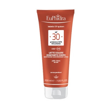 Euphidra Kaleido Latte solare idratante corpo SPF30 200 ml Euphidra Kaleido Latte solare idratante corpo SPF30 200 ml
