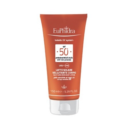 Euphidra Latte solare vellutante corpo SPF50+ 150 ml Euphidra Latte solare vellutante corpo SPF50+ 150 ml