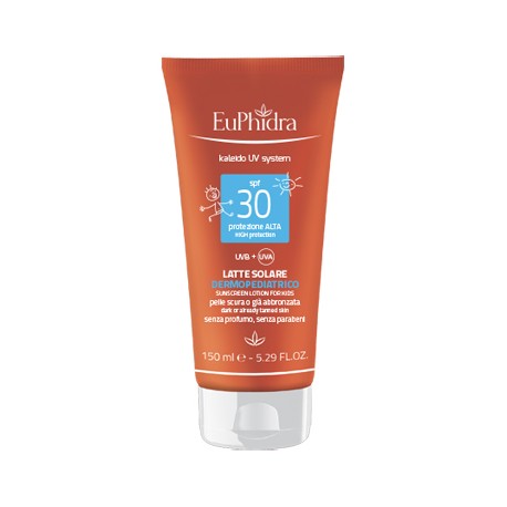 Euphidra Kaleido Latte solare dermopediatrico SPF30 per bambini 150 ml