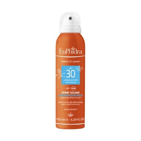 Euphidra Kaleido Spray solare dermopediatrico SPF30 per bambini 150 ml Euphidra Kaleido Spray solare dermopediatrico SPF30 per bambini 150 ml