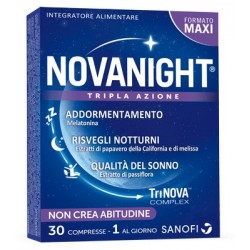 Sanofi Novanight tripla azione Integratore per il sonno 30 compresse