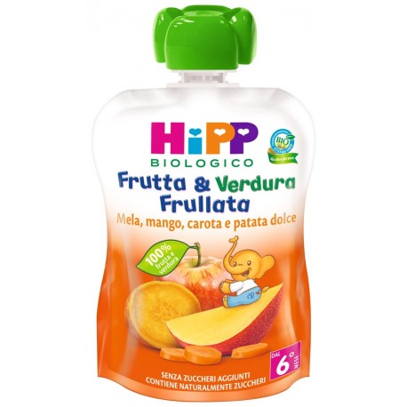 Hipp Biologico Frutta & Verdura Frullata mela mango carota patata dolce 90 g