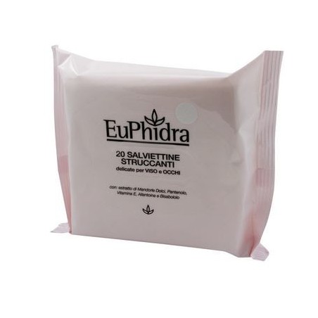 Euphidra Salviettine struccanti lenitive e calmanti per viso e occhi 20 pezzi Euphidra Salviettine struccanti lenitive e calmanti per viso e occhi 20 pezzi