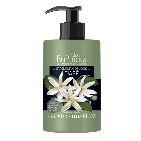 Euphidra Sapone liquido mani Tiarè antibatterico e naturale 250 ml