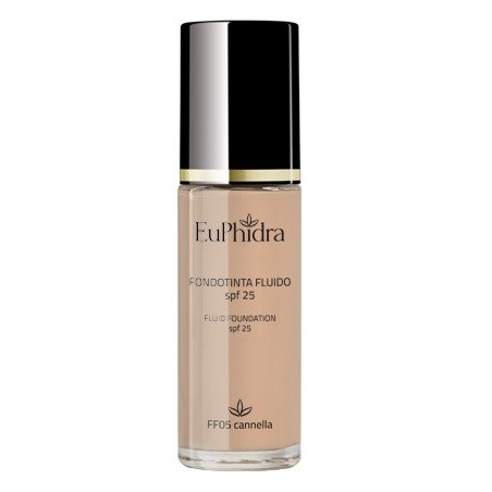 Euphidra Skin Color Fondotinta fluido idratante SPF25 FF05 cannella 30 ml Euphidra Skin Color Fondotinta fluido idratante SPF25 FF05 cannella 30 ml