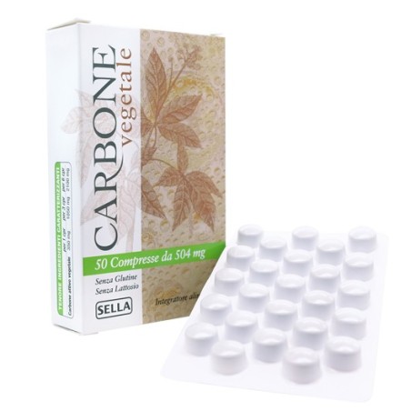 Sella Carbone Vegetale integratore per flatulenza post-prandiale 50 compresse Sella Carbone Vegetale integratore per flatulenza post-prandiale 50 compresse
