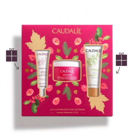 Caudalie Cofanetto Vinosource Idratazione intensa viso - Crema, siero e maschera idratanti