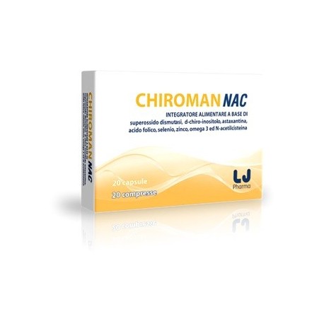 Chiroman Nac integratore per funzione riproduttiva maschile 20 compresse bianche + 20 compresse gialle