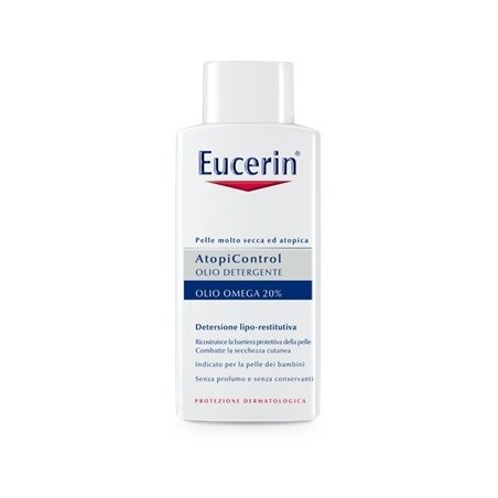 Eucerin AtopiControl Olio detergente 20% Omega pelle secca 400 ml Eucerin AtopiControl Olio detergente 20% Omega pelle secca 400 ml