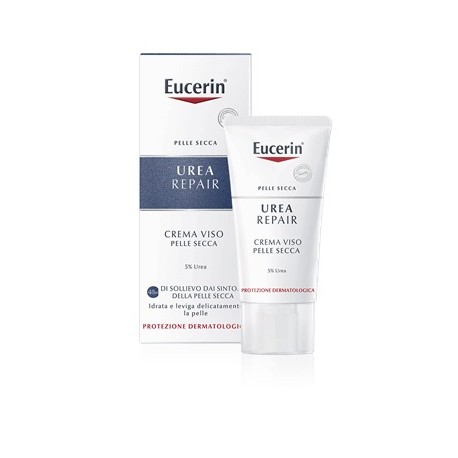 Eucerin Crema viso levigante 5% Urea per pelle secca 50 ml