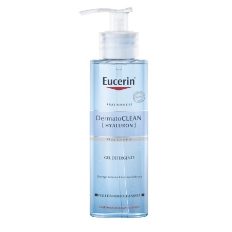 Eucerin Dermatoclean Hyaluron Gel detergente viso pelle mista 200 ml Eucerin Dermatoclean Hyaluron Gel detergente viso pelle mista 200 ml