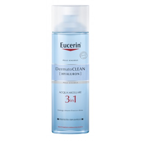 Eucerin Dermatoclean Hyaluron Acqua Micellare 3 in 1 detergente viso 200 ml