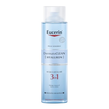 Eucerin Dermatoclean Hyaluron Acqua micellare 3 in 1 idratante 400 ml Eucerin Dermatoclean Hyaluron Acqua micellare 3 in 1 idratante 400 ml