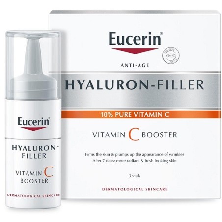 Eucerin Hyaluron-Filler Vitamin C Booster siero viso anti età 3 x 8 ml Eucerin Hyaluron-Filler Vitamin C Booster siero viso anti età 3 x 8 ml