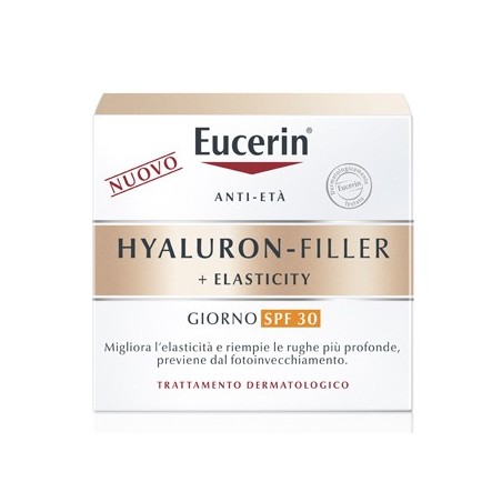 Eucerin Hyaluron Filler + Elasticity SPF 30 crema viso giorno antirughe 50 ml Eucerin Hyaluron Filler + Elasticity SPF 30 crema viso giorno antirughe 50 ml