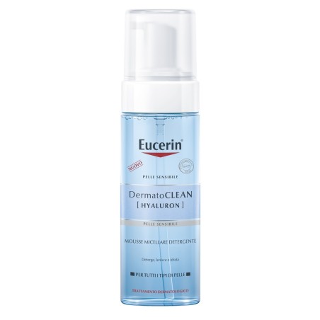 Eucerin DermatoClean Hyaluron Mousse micellare detergente viso 150 ml Eucerin DermatoClean Hyaluron Mousse micellare detergente viso 150 ml