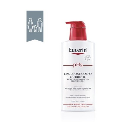 Eucerin pH5 Emulsione corpo nutriente pelle secca e sensibile 400 ml Eucerin pH5 Emulsione corpo nutriente pelle secca e sensibile 400 ml