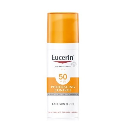 Eucerin Sun Allergy Photoaging Control Fluido antietà protezione solare SPF50 50 ml Eucerin Sun Allergy Photoaging Control Fluido antietà protezione solare SPF50 50 ml