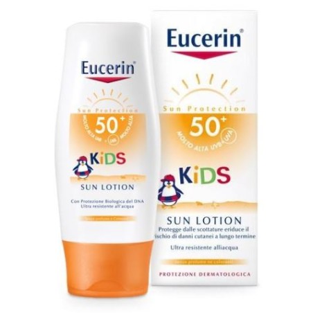 Eucerin Kids Lozione protettiva solare SPF50+ per bambini 150 ml Eucerin Kids Lozione protettiva solare SPF50+ per bambini 150 ml