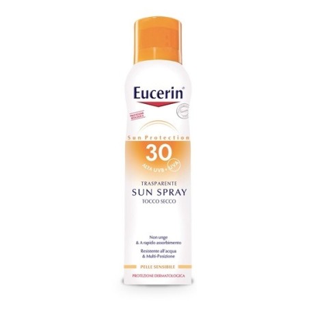 Eucerin Sun Protezione solare spray SPF30 tocco secco 200 ml Eucerin Sun Protezione solare spray SPF30 tocco secco 200 ml