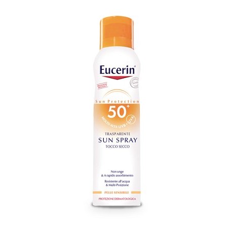 Eucerin Spray Protezione solare trasparente tocco secco SPF50 200 ml