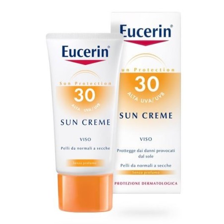 Eucerin Sun Crema viso protezione solare pelle normale secca FP30 50 ml Eucerin Sun Crema viso protezione solare pelle normale secca FP30 50 ml