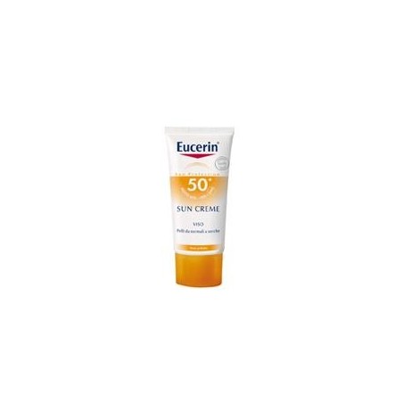 Eucerin Sun Crema protezione solare viso pelli secche SPF50+ 50 ml Eucerin Sun Crema protezione solare viso pelli secche SPF50+ 50 ml