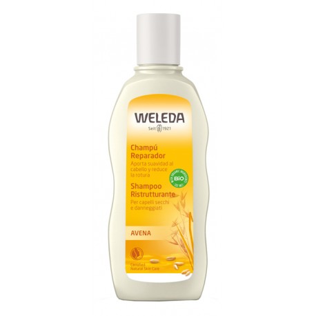 Weleda Shampoo ristrutturante all'Avena per capelli secchi e danneggiati 190 ml