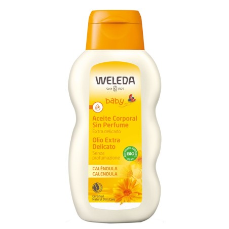 Weleda Baby Olio extra delicato alla calendula per bambini 200 ml Weleda Baby Olio extra delicato alla calendula per bambini 200 ml