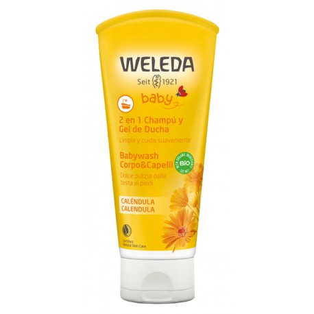 Weleda Babywash Detergente cremoso 2 in 1 Corpo & Capelli alla calendula 200 ml