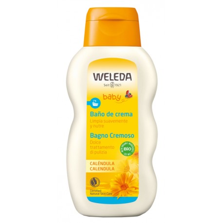 Weleda Baby Bagno cremoso alla Calendula per neonati 200 ml