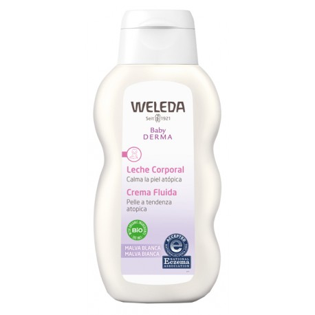 Weleda Baby Latte corpo alla malva idratante per bambini 200 ml