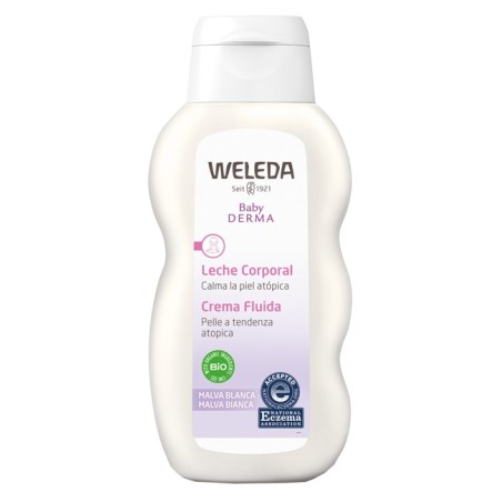 Weleda Baby Latte corpo alla malva idratante per bambini 200 ml Weleda Baby Latte corpo alla malva idratante per bambini 200 ml