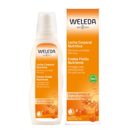 Weleda Crema corpo fluida nutriente all'Olivello Spinoso per pelli secche 200 ml