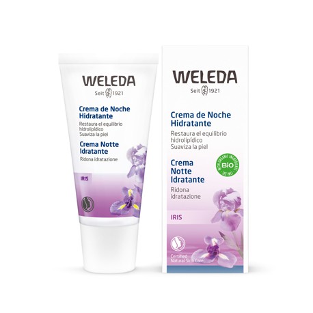 Weleda Crema viso notte Iris rigenerante idratante 30 ml