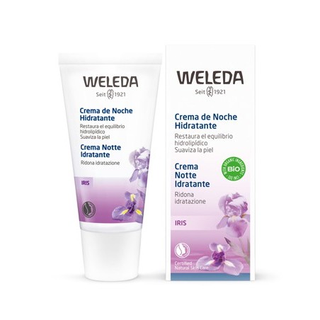 Weleda Crema viso notte Iris rigenerante idratante 30 ml Weleda Crema viso notte Iris rigenerante idratante 30 ml