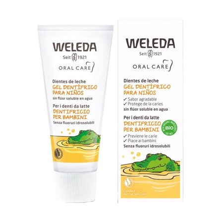 Weleda Dentifricio in gel per bambini protettivo igienizzante 50 ml Weleda Dentifricio in gel per bambini protettivo igienizzante 50 ml